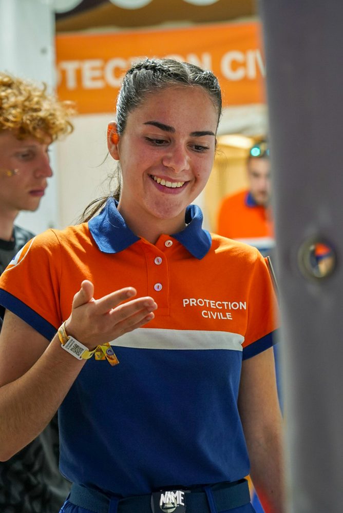 Protection Civile portrait femme